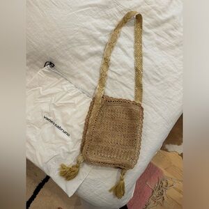 NWT Vanessa Bruno Cabas Voyage woven shoulder bag